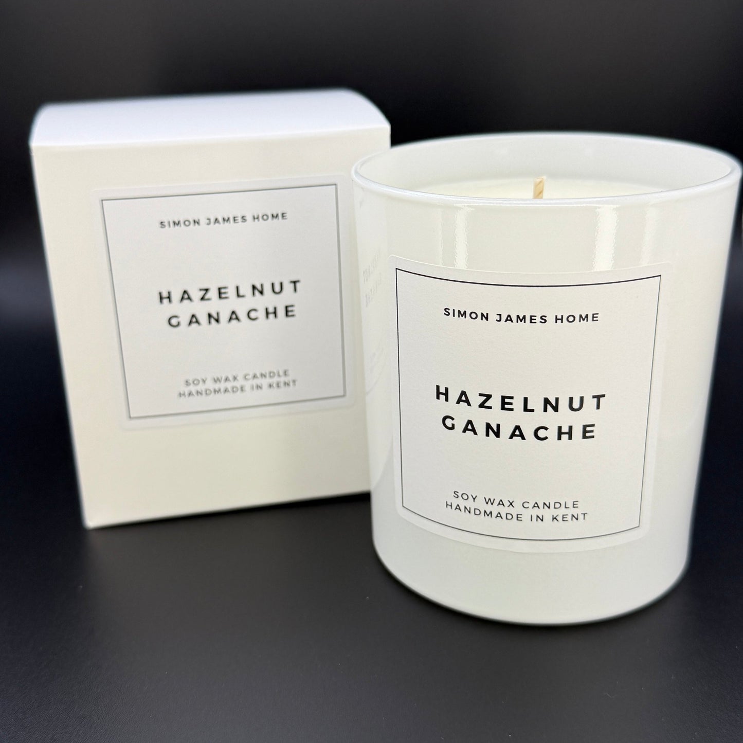 Hazelnut Ganache Candle - Luxury Soy Wax