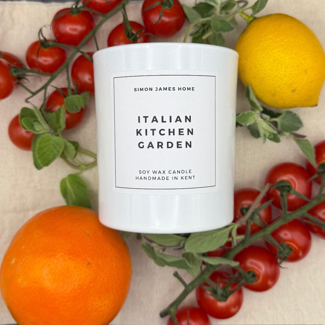 Italian Kitchen Garden Candle - Luxury Soy Wax - Botanical Candle