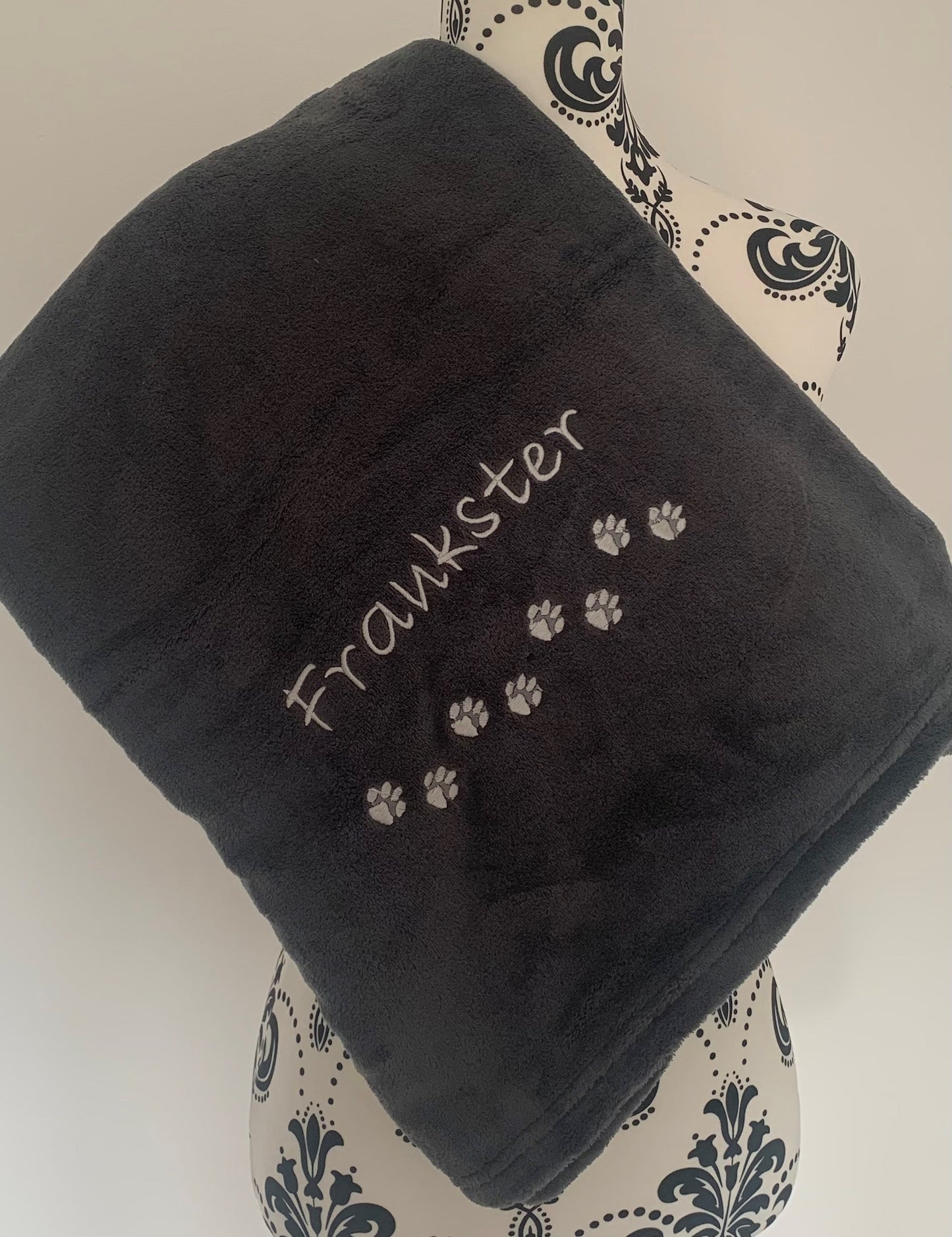 Pet Fleece Blanket - Mini Paws - Personalised