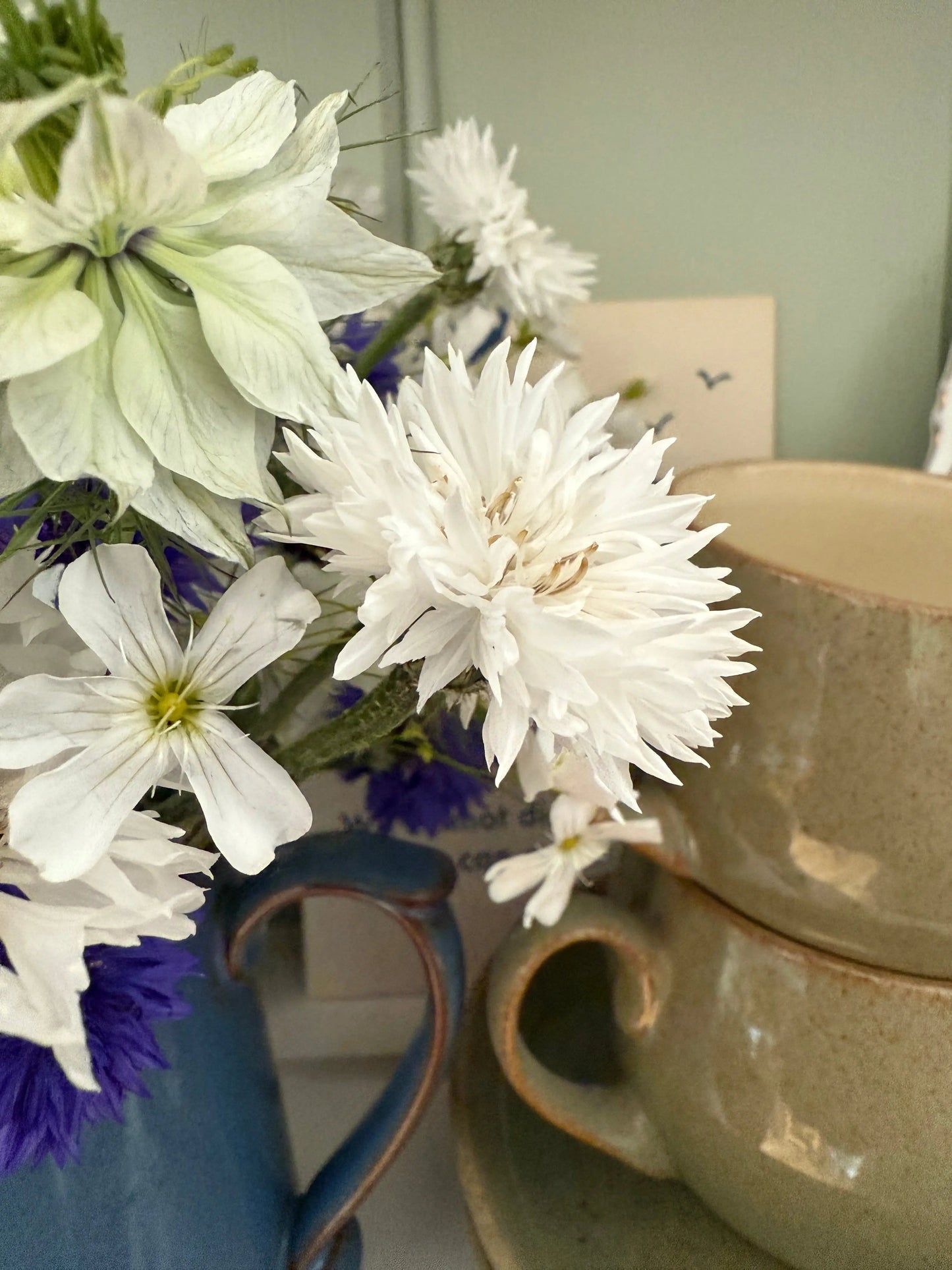 Cornflower Snowman