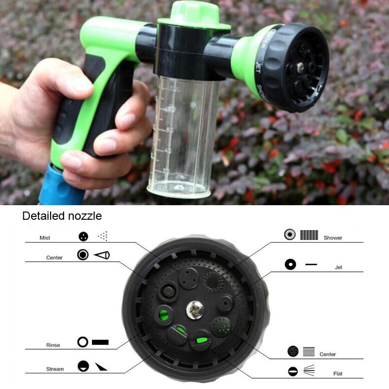 High Pressure Garden Spray Gun W/ Soap Dispenser