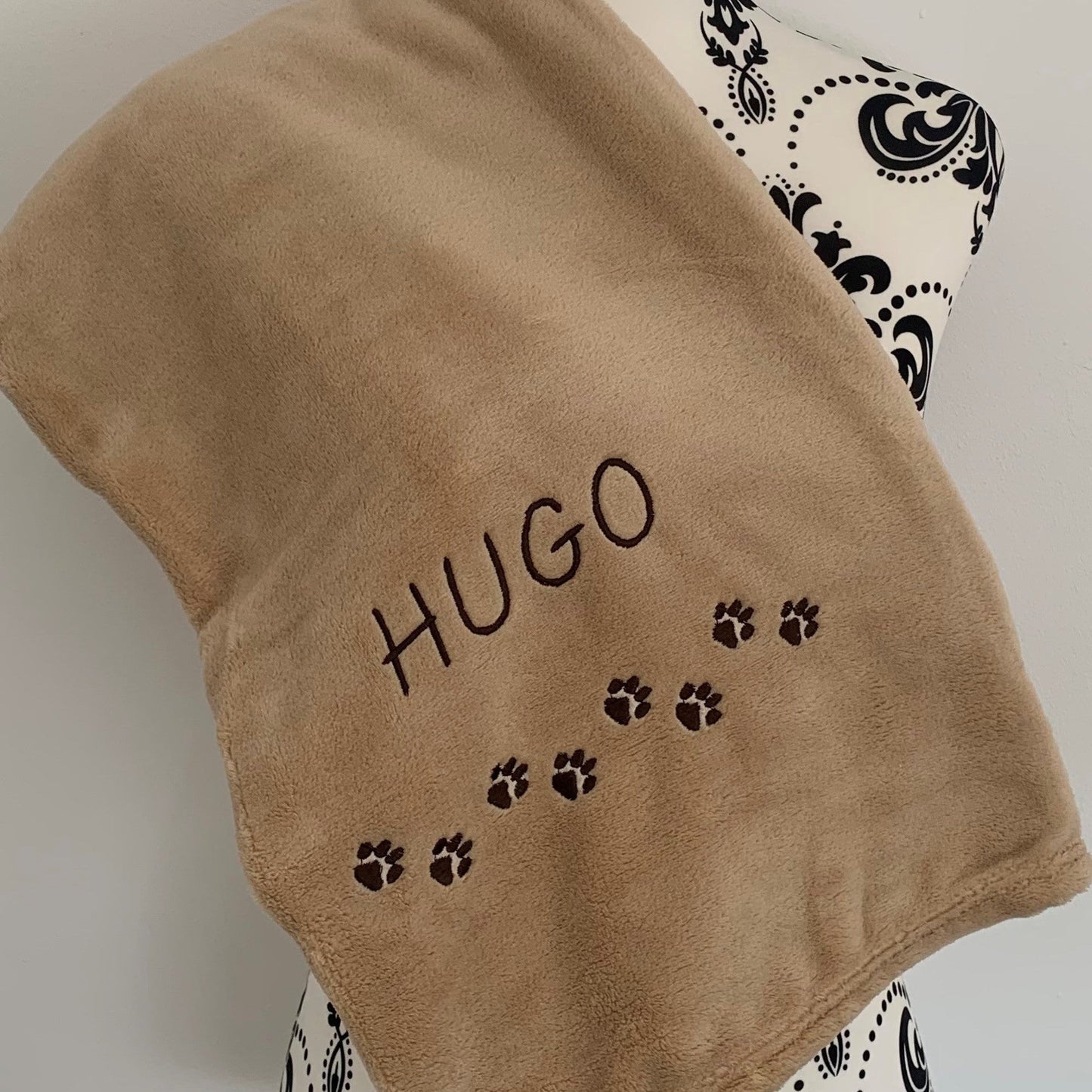 Pet Fleece Blanket - Mini Paws - Personalised