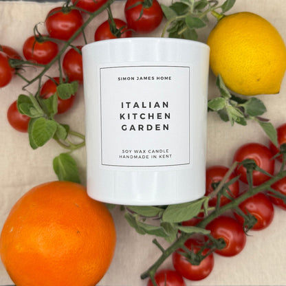 Italian Kitchen Garden Candle - Luxury Soy Wax - Botanical Candle