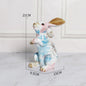 Painted Jade Rabbit Ornaments Cute Rabbit Resin Ornaments