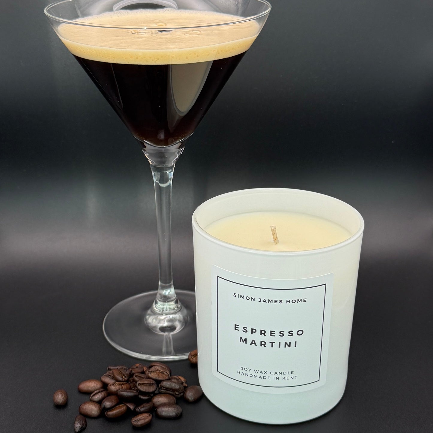 Espresso Martini Candle - Luxury Soy Wax Coffee Candle