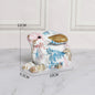 Painted Jade Rabbit Ornaments Cute Rabbit Resin Ornaments