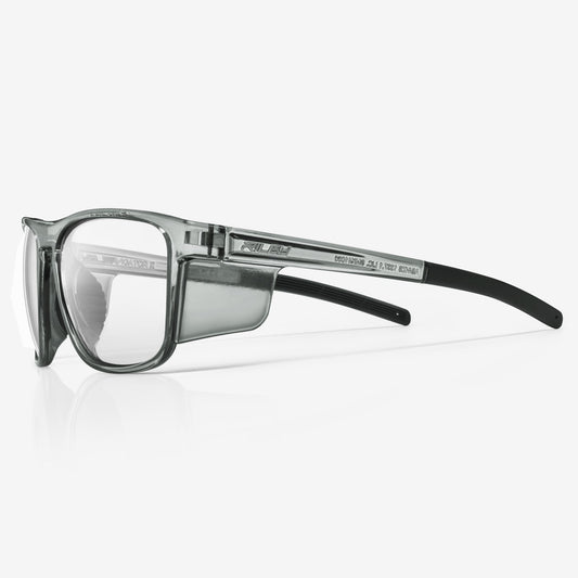 RILEY Navigator X Smoked Frame Safety Glasses with Clear Lens