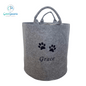 Pet Toy Storage - Two Paws A Felt Trug - Pet Storage Tub - Personalised