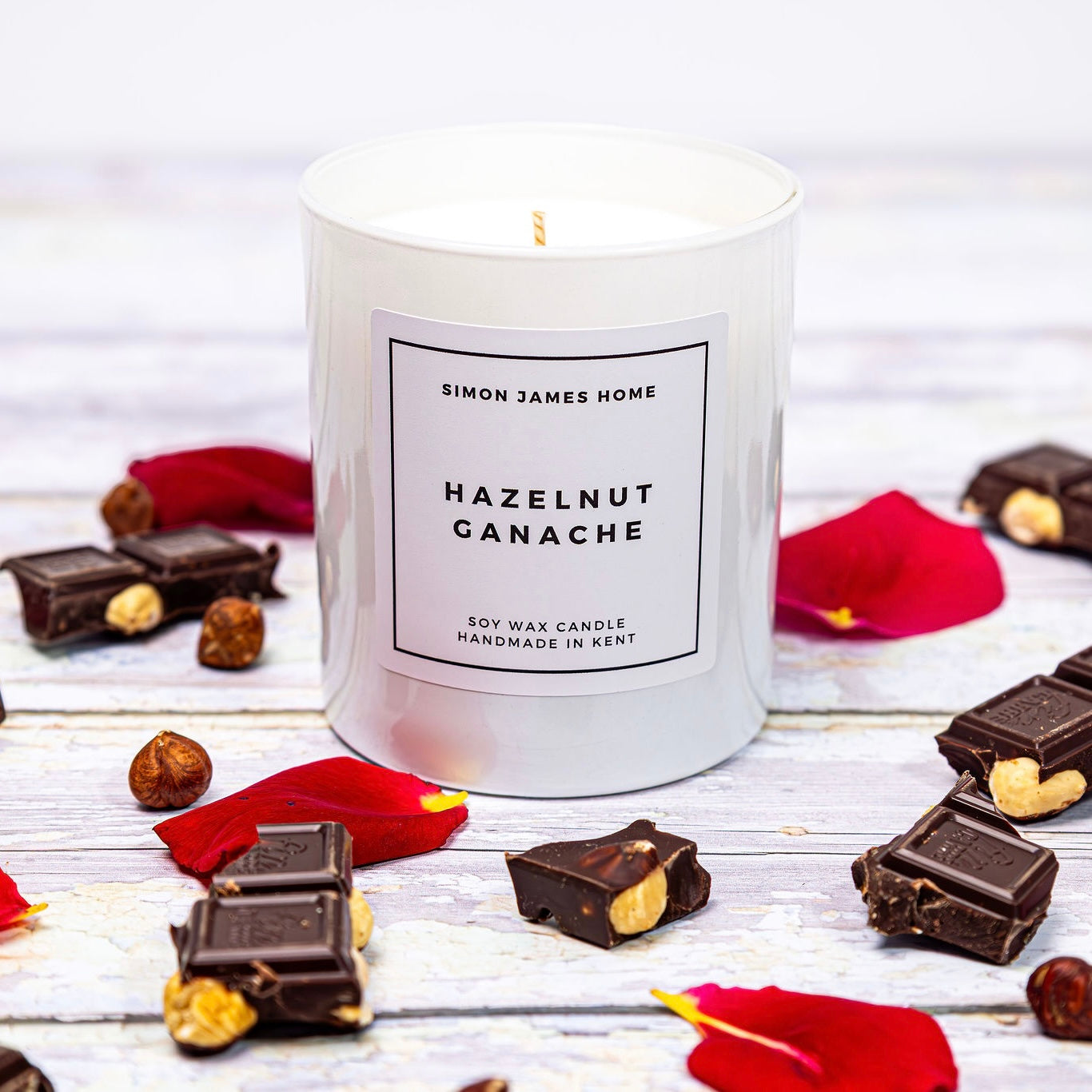 Hazelnut Ganache Candle - Luxury Soy Wax