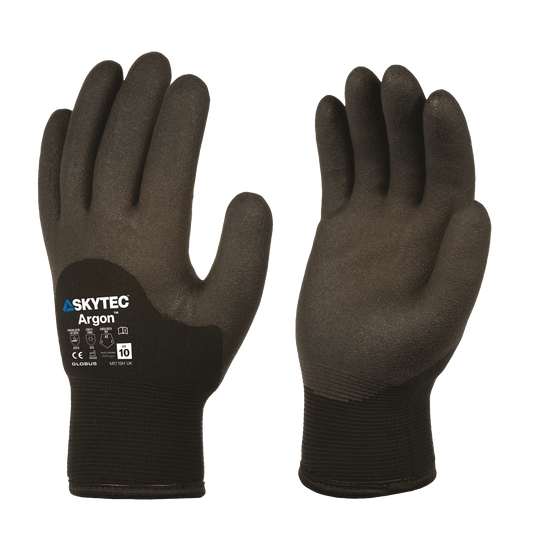 SKYTEC Argon Fleece Lined Thermal Insulated Water Repellent Work Gloves