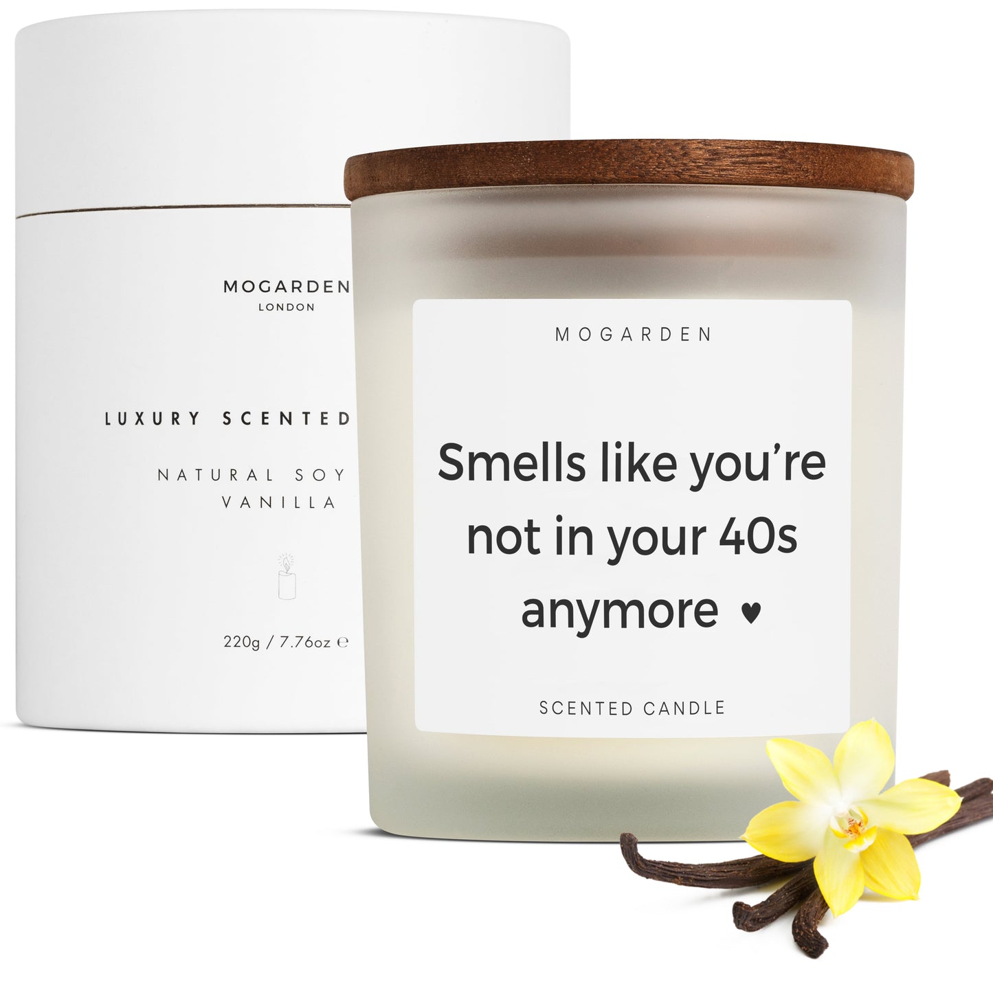50th Birthday Candle - Luxury Vanilla Soy 220g | 50th Birthday Gift