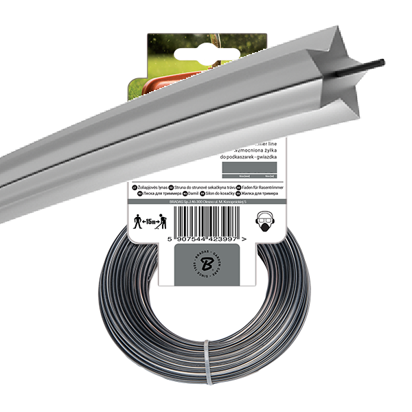 Strimmer Line Ripper Dual Star 2.4mm x 15m