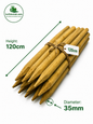 Pack of 5 Westland Wooden Tree Stake 120cm x 35mm Pressure Treated Garden Plant Support - Free Delivery