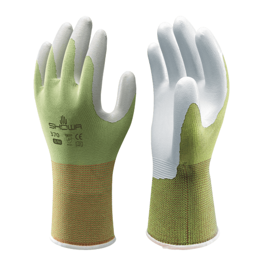 SHOWA 370 Green Lightweight Multi Purpose Grip Safety Gloves