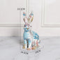 Painted Jade Rabbit Ornaments Cute Rabbit Resin Ornaments