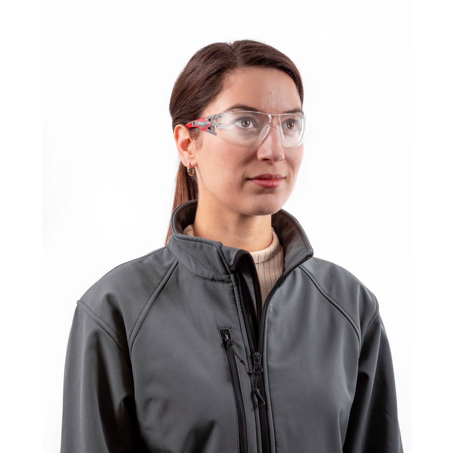 RILEY Stream Evo Small  Anti Fog  Wrap Around Safety Glasses with Clear Lens