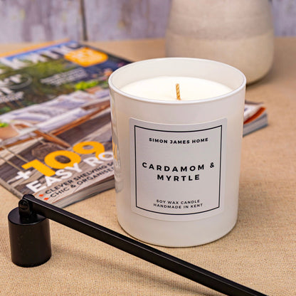 Cardamom & Myrtle Candle - Luxury Soy Wax