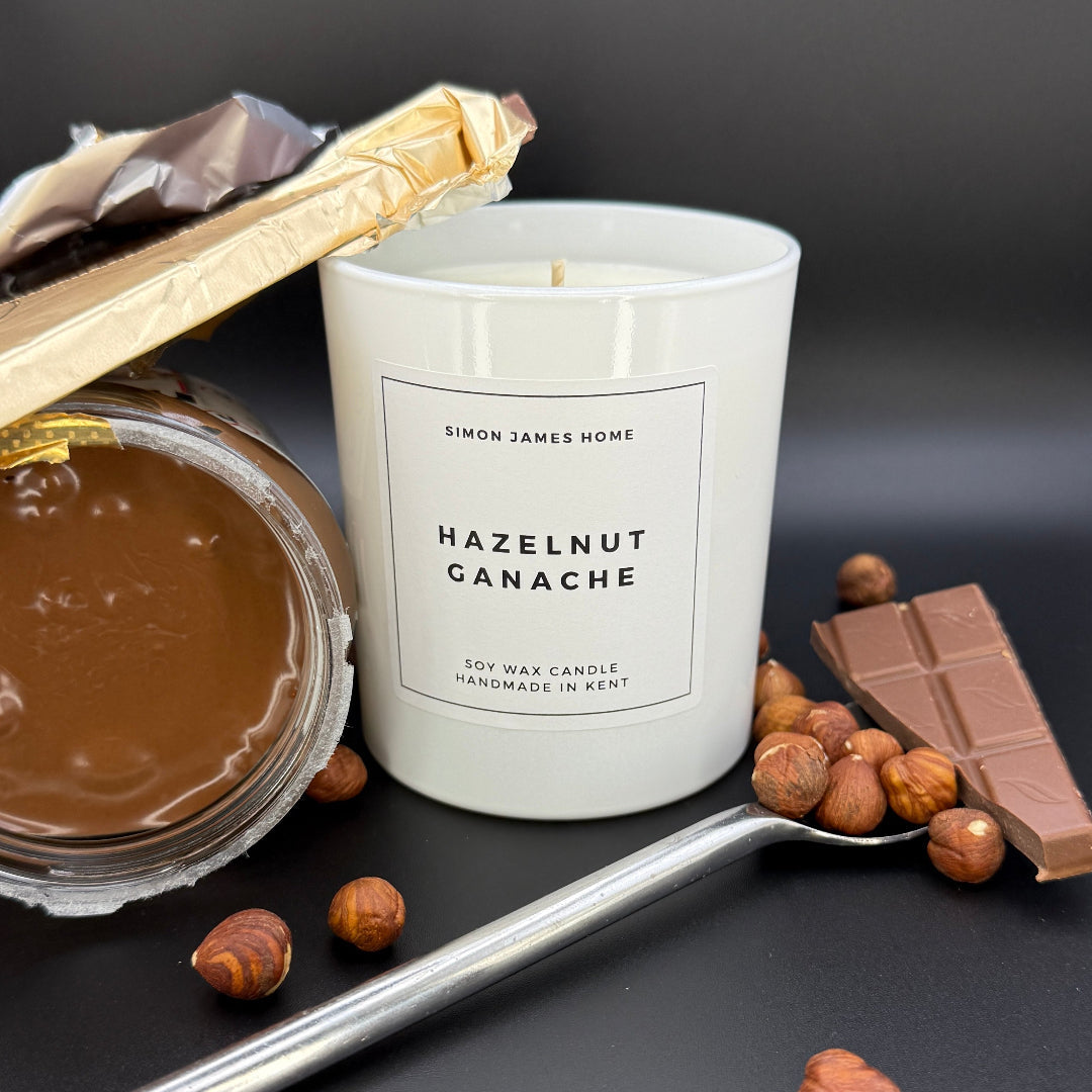Hazelnut Ganache Candle - Luxury Soy Wax