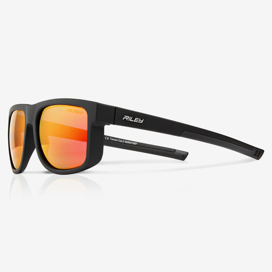 RILEY Navigator Anti-Scratch  Sunglasses with Red Mirror Revo Lens