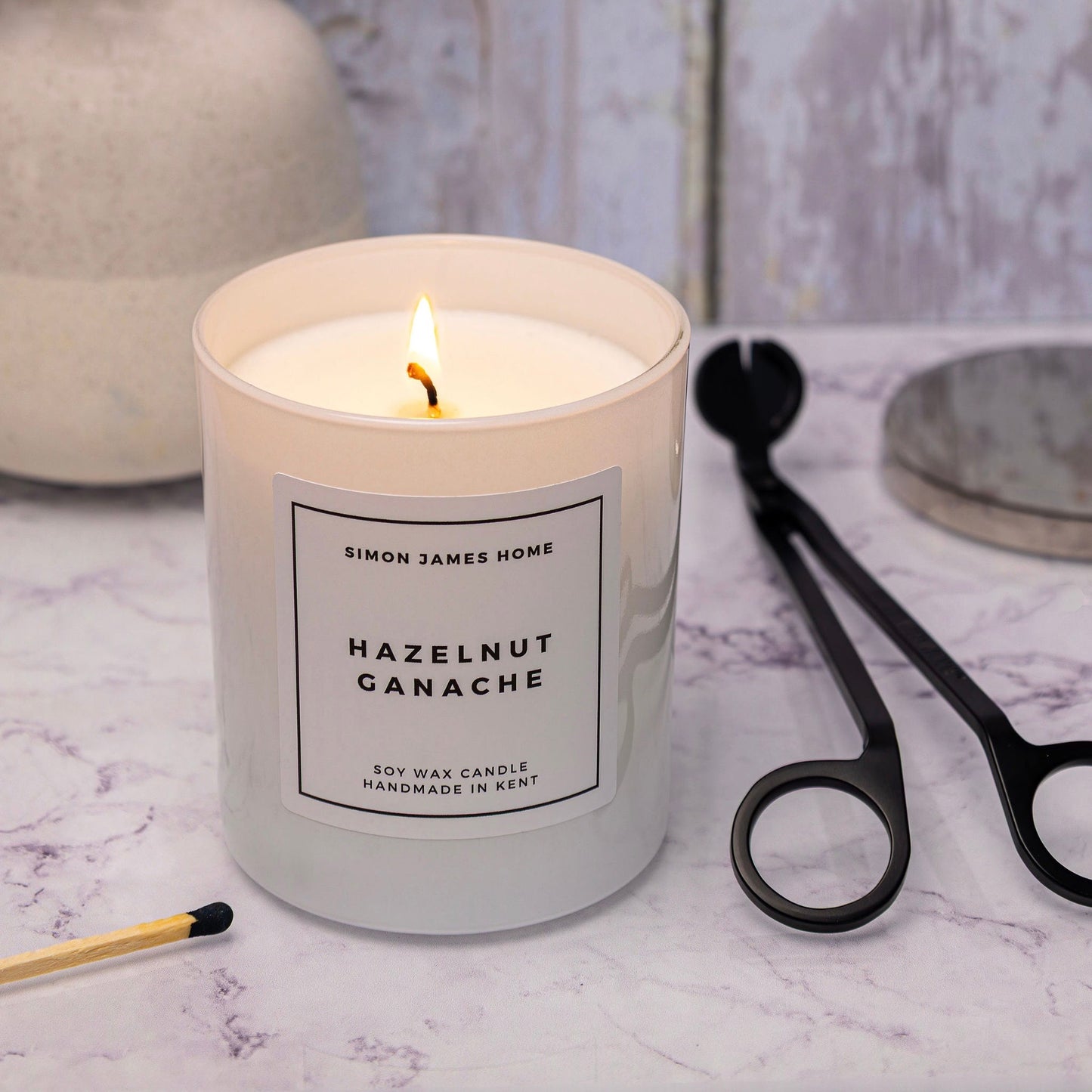 Hazelnut Ganache Candle - Luxury Soy Wax