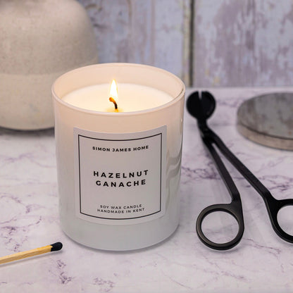 Hazelnut Ganache Candle - Luxury Soy Wax