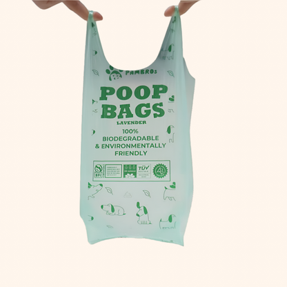 Scented Dog Poop Bags - Biodegradable Lavender Scent  – Leak-Proof & Eco-Friendly (150 Bags)