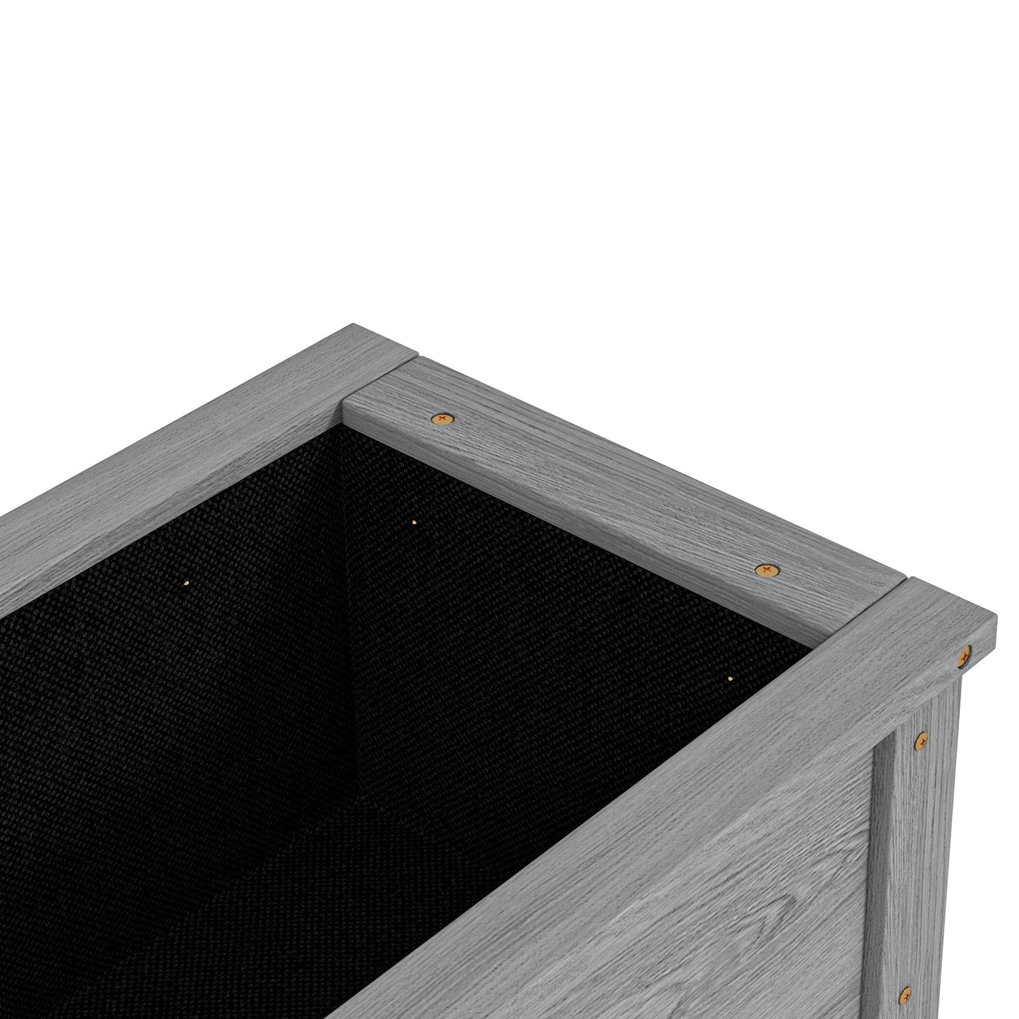 Outsunny Wooden Raised Garden Bed, Elevated Planter Box with Storage Shelf and Drainage Holes, Raised Planter with Legs, Grey