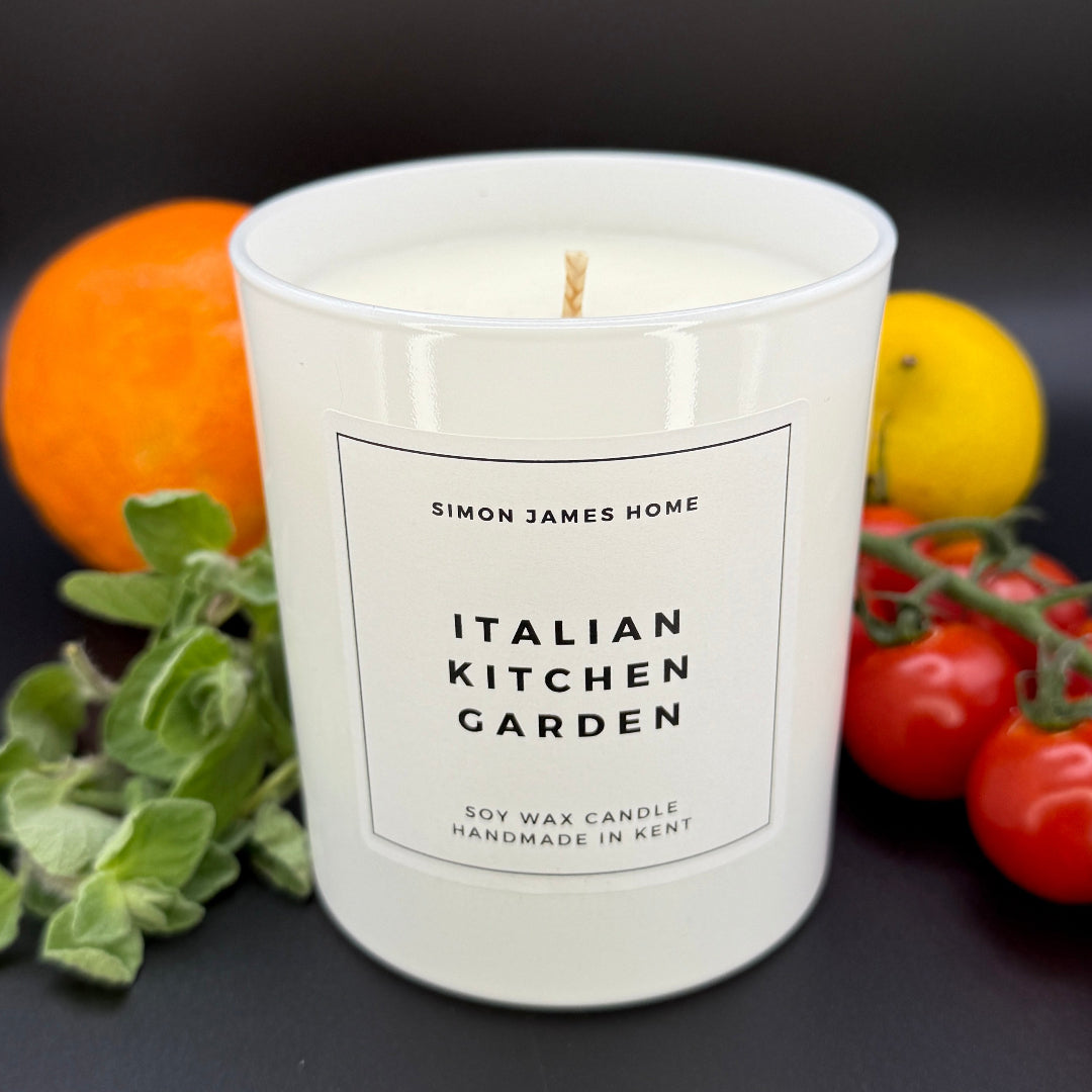 Italian Kitchen Garden Candle - Luxury Soy Wax - Botanical Candle