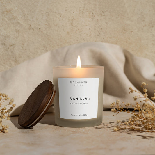 Luxury Vanilla Scented Candle - Pure Soy 220g | Scented Candle Gift