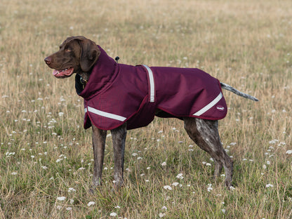 Luxe Waterproof Dog Coat 250g - Burgundy