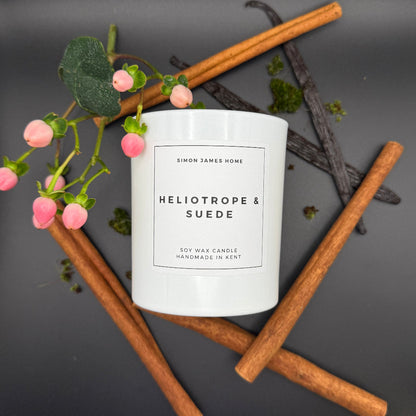 Heliotrope & Suede Candle - Luxury Soy Wax