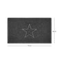 "Star" Embossed Loofah Textured Spaghetti Doormat