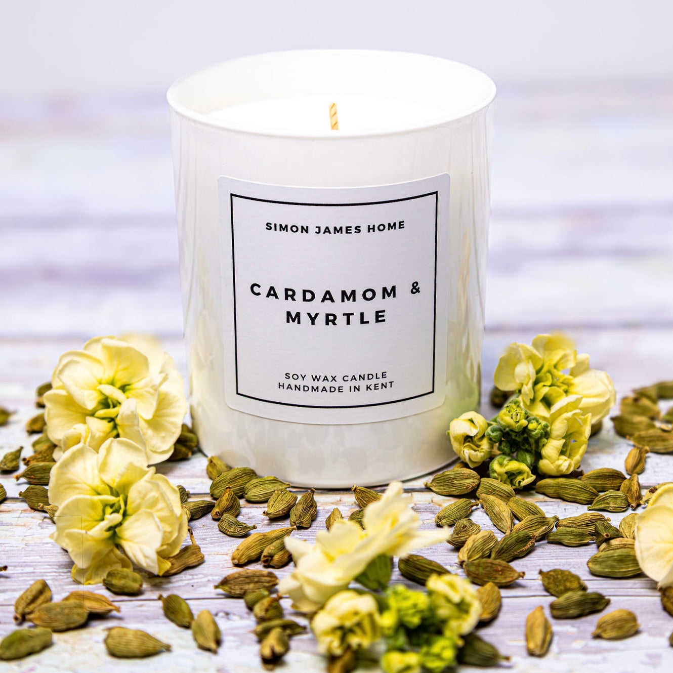 Cardamom & Myrtle Candle - Luxury Soy Wax