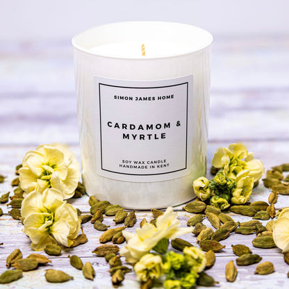 Cardamom & Myrtle Candle - Luxury Soy Wax