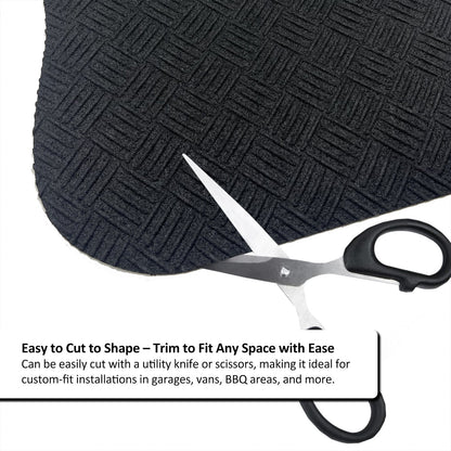 Round BBQ Floor Protection Mat