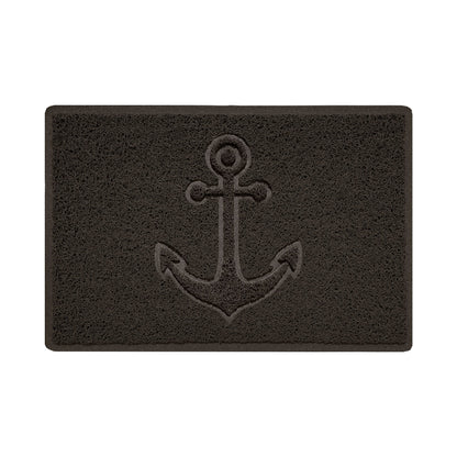 "Anchors Away" Grey Spaghetti Door Mat