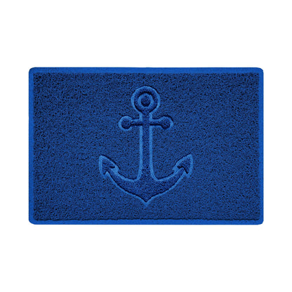 "Anchors Away" Grey Spaghetti Door Mat