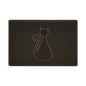 Embossed Spaghetti Outdoor Doormat - Brown