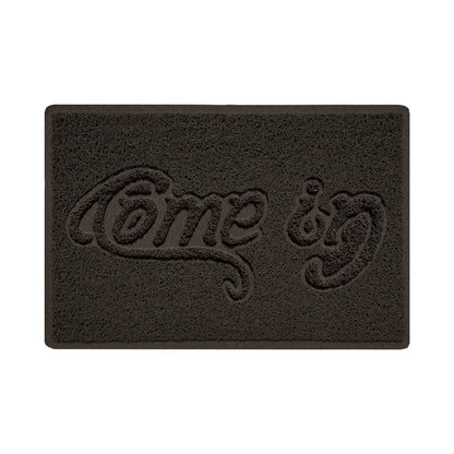 Embossed Spaghetti Outdoor Doormat - Brown
