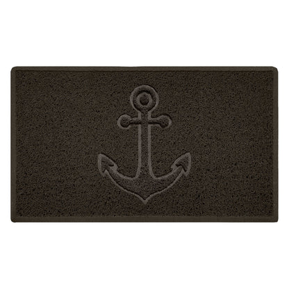 "Anchors Away" Grey Spaghetti Door Mat