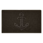 Embossed Spaghetti Outdoor Doormat - Brown