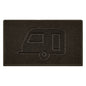 Embossed Spaghetti Outdoor Doormat - Brown