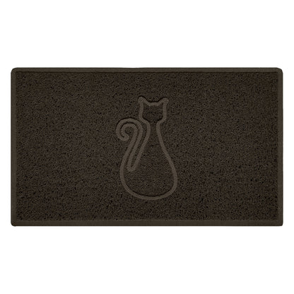 Embossed Spaghetti Outdoor Doormat - Brown