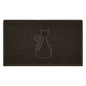 Embossed Spaghetti Outdoor Doormat - Brown