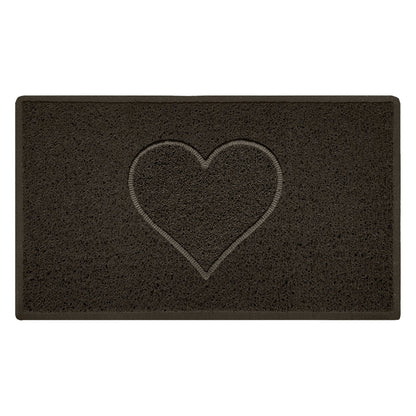 Embossed Spaghetti Outdoor Doormat - Brown