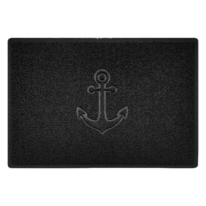 "Anchors Away" Grey Spaghetti Door Mat