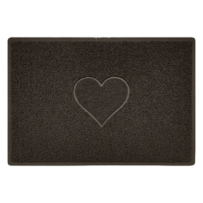 Embossed Spaghetti Outdoor Doormat - Brown