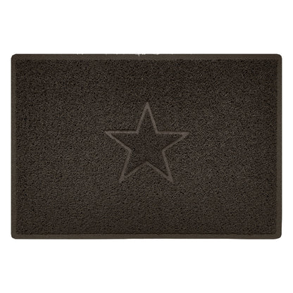 Embossed Spaghetti Outdoor Doormat - Brown