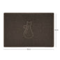 "Cat" Embossed Loofah Textured Spaghetti Door Mat