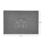 "Star" Embossed Loofah Textured Spaghetti Doormat